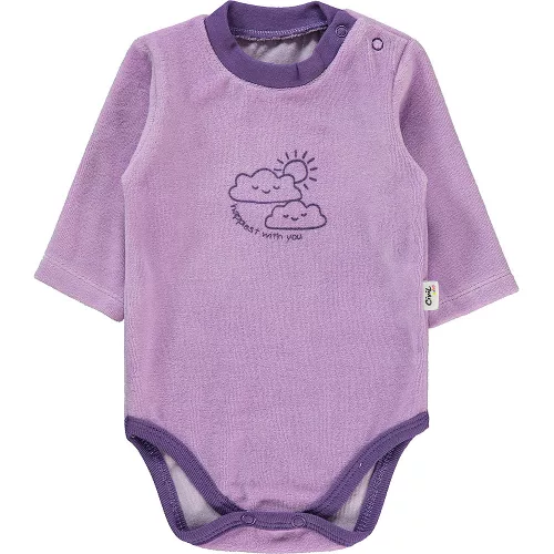Civil Felhős lila baba plüss body