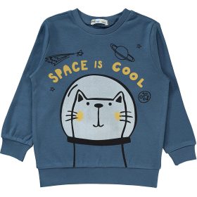 Civil Cicás kék kisfiú pulóver