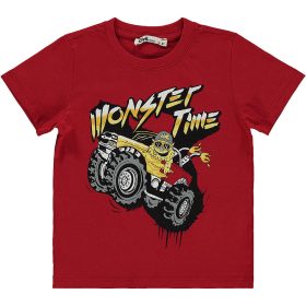 Civil Terepjárós piros kisfiú póló