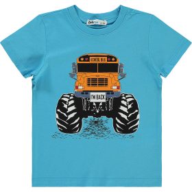 Civil Iskolabuszos kék kisfiú póló