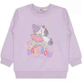 Civil Unikornis lila kislány pulóver