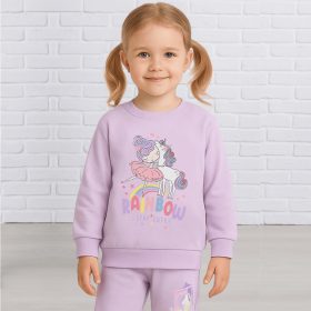 Civil Unikornis lila kislány pulóver