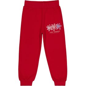 Civil Virágos piros kislány melegítőnadrág