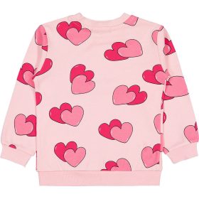 Civil Szíves rózsaszín kislány pulóver