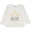 Civil Selfie Queen ekrü kislány felső