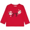 Civil Virágos piros kislány felső