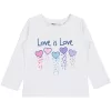 Civil Szíves fehér kislány felső
