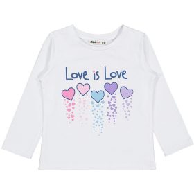 Civil Szíves fehér kislány felső