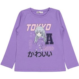 Civil Kislányos lila lány felső