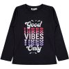 Civil Good vibes only fekete lány felső