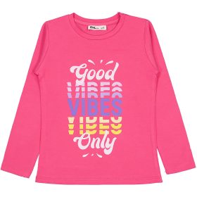 Civil Good vibes only pink lány felső