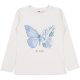 Civil Pillangós-virágos ekrü lány felső