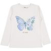 Civil Pillangós-virágos ekrü lány felső