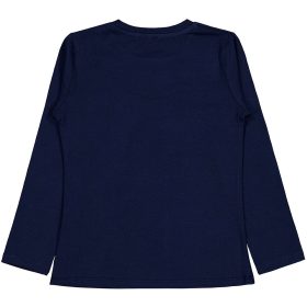 Civil Pillangós-virágos sötétkék lány felső