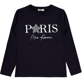 Civil Paris fekete lány felső