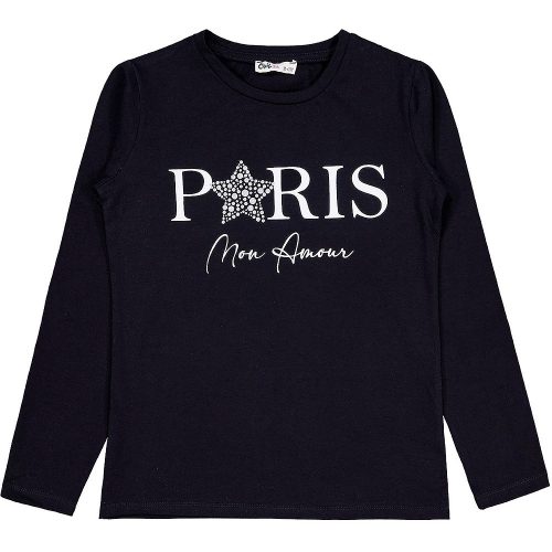 Civil Paris fekete lány felső