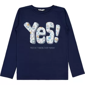 Civil Yes sötétkék lány felső