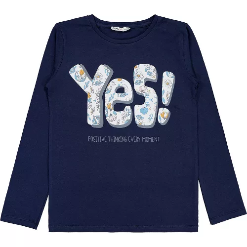 Civil Yes sötétkék lány felső