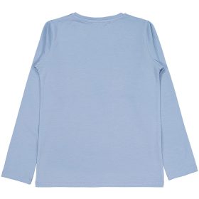 Civil Virágos halványkék lány felső