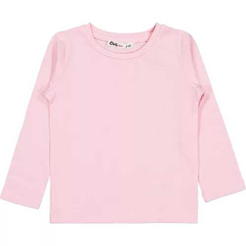 Civil Babarózsaszín kislány felső