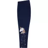 Civil Unikornis fekete kislány leggings