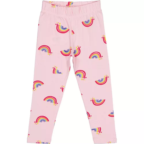 Civil Szivárványos rózsaszín kislány leggings