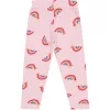 Civil Szivárványos rózsaszín kislány leggings