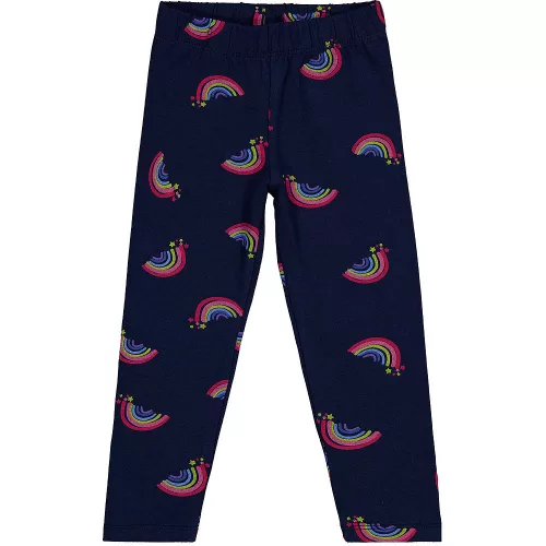 Civil Szivárványos sötétkék kislány leggings