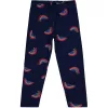 Civil Szivárványos sötétkék kislány leggings