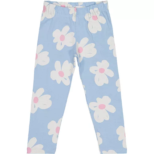 Civil Virágos kék kislány leggings