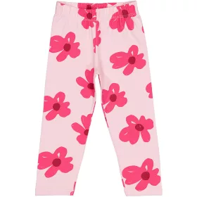 Civil Virágos rózsaszín kislány leggings