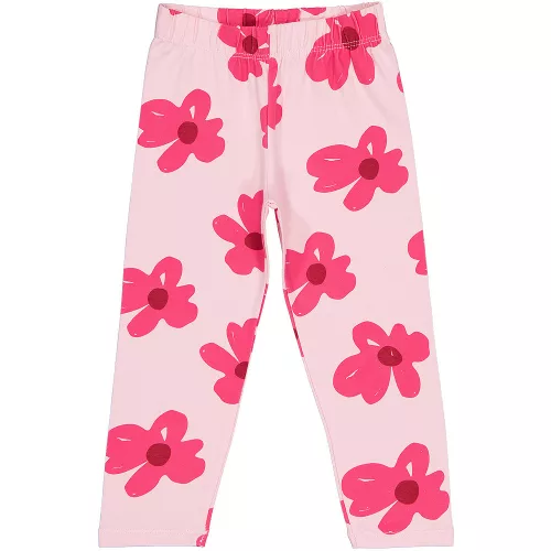 Civil Virágos rózsaszín kislány leggings