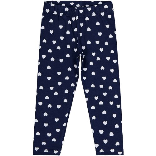Civil Szíves sötétkék kislány leggings