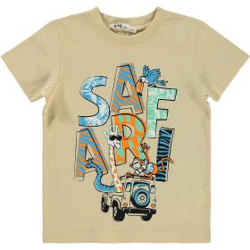 Civil Safari bézs kisfiú póló