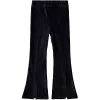 Civil Fekete kordbársony trapézszárú tini leggings