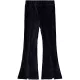 Civil Fekete kordbársony trapézszárú tini leggings