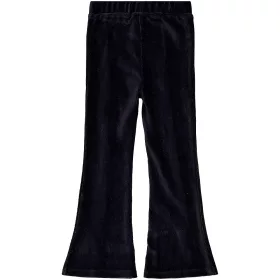 Civil Fekete kordbársony trapézszárú tini leggings