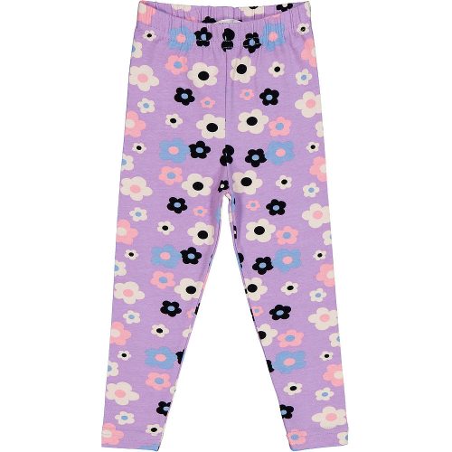 Civil Virágos lila kislány leggings