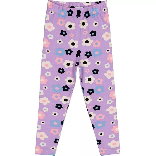 Civil Virágos lila kislány leggings