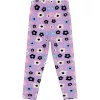 Civil Virágos lila kislány leggings