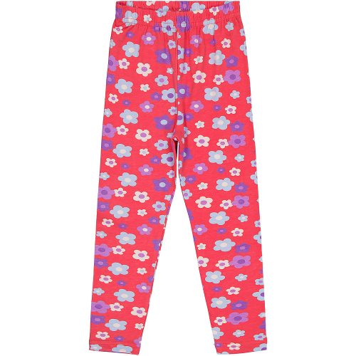 Civil Virágos korall lány leggings