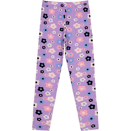 Civil Virágos lila lány leggings