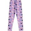 Civil Virágos lila lány leggings