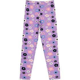 Civil Virágos lila lány leggings