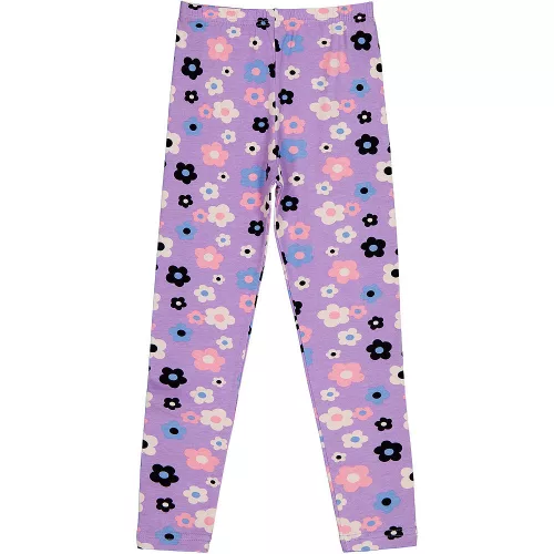 Civil Virágos lila lány leggings