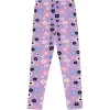 Civil Virágos lila lány leggings