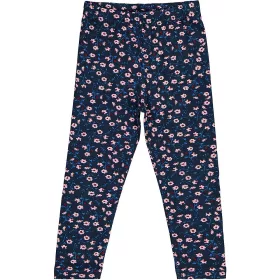 Civil Virágos sötétkék puha kislány leggings