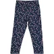 Civil Virágos sötétkék puha kislány leggings