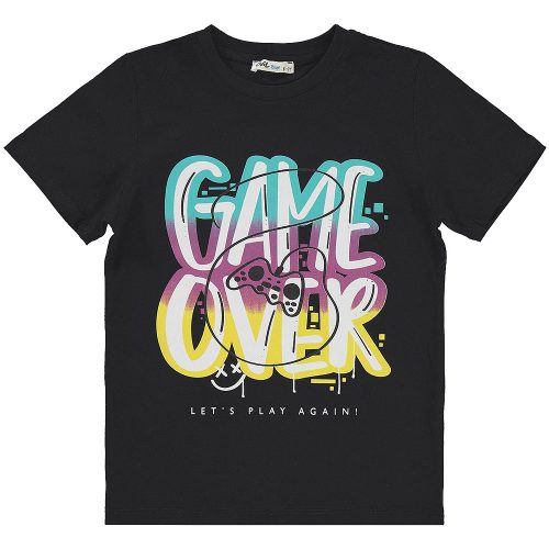 Civil Game over fekete fiú póló