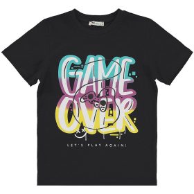 Civil Game over fekete fiú póló